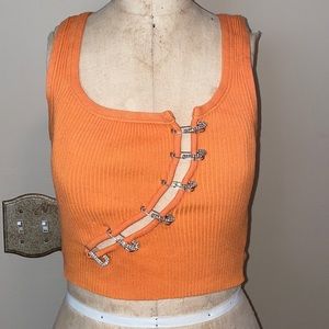 Euphoria vibes orange top